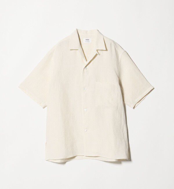 UNITED ARROWS「＜District＞リネン オックスフォード オープンカラーシャツ」|シャツ・ブラウス|