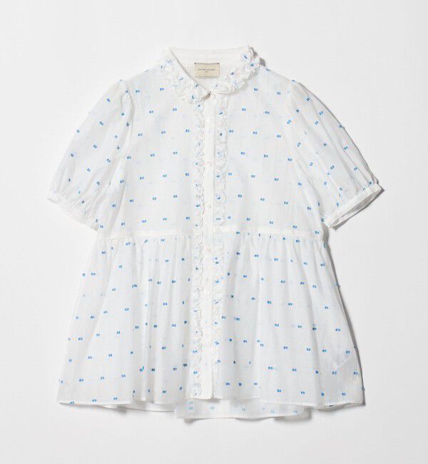 UNITED ARROWS「2トーン ドット ジャガード シャツ」|シャツ・ブラウス|