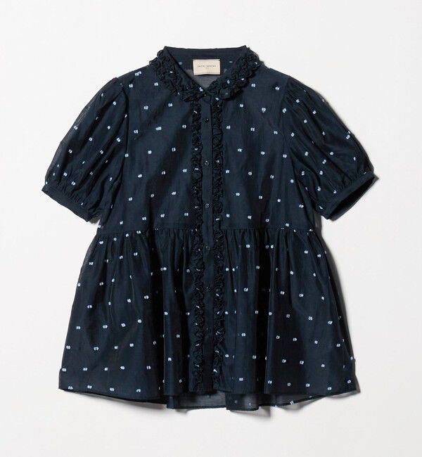 UNITED ARROWS「2トーン ドット ジャガード シャツ」|シャツ・ブラウス|
