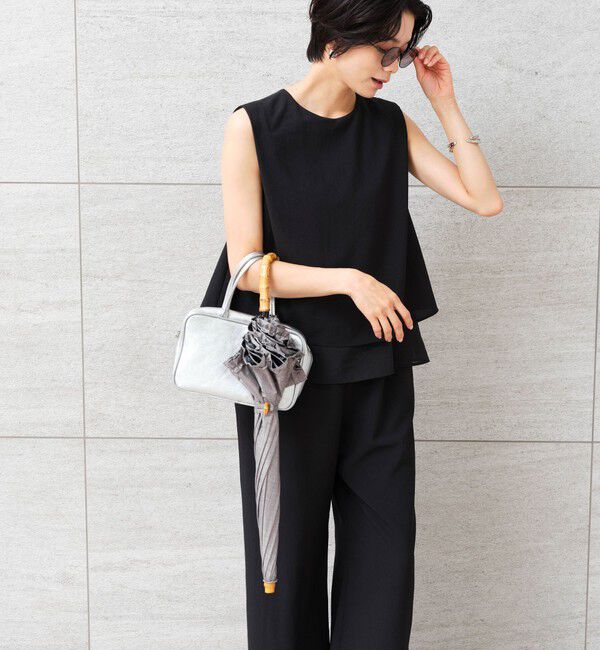UNITED ARROWS green label relaxing「【別注】＜Wpc.＞UVO フリル 2段折りたたみ日傘 / アンブレラ 晴雨兼用 レイン」|傘|