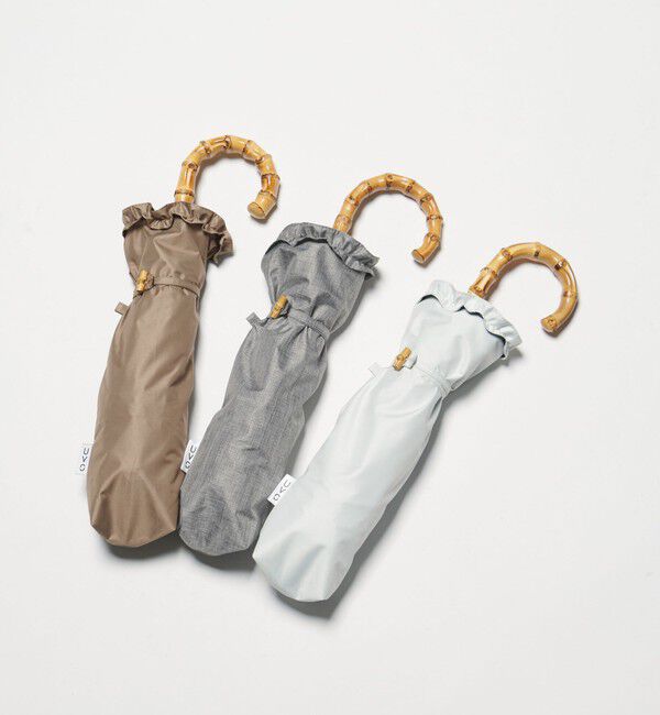 UNITED ARROWS green label relaxing「【別注】＜Wpc.＞UVO フリル 2段折りたたみ日傘 / アンブレラ 晴雨兼用 レイン」|傘|