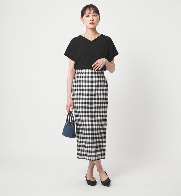 UNITED ARROWS green label relaxing「Vネック プルオーバー ニット ウォッシャブル 接触冷感 UVカット」|ニット・セーター|