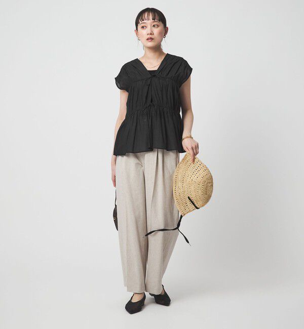 UNITED ARROWS green label relaxing「ボリューム 2WAY リボン ノースリーブ ブラウス」|シャツ・ブラウス|
