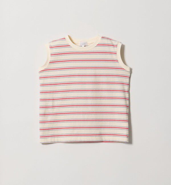 UNITED ARROWS green label relaxing「【スタメンシリーズ】ボーダー ノースリーブ Tシャツ / キッズ 100cm-160cm」|Tシャツ・カットソー|