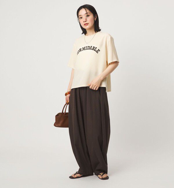 UNITED ARROWS green label relaxing「【WEB限定】＜at ease＞ジョーゼット プリント カットソー  吸水速乾」|Tシャツ・カットソー|