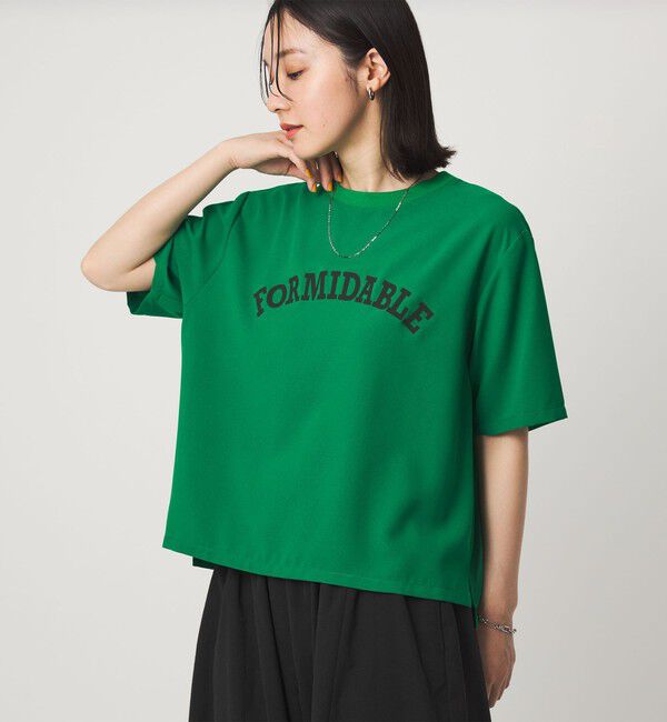 UNITED ARROWS green label relaxing「【WEB限定】＜at ease＞ジョーゼット プリント カットソー  吸水速乾」|Tシャツ・カットソー|