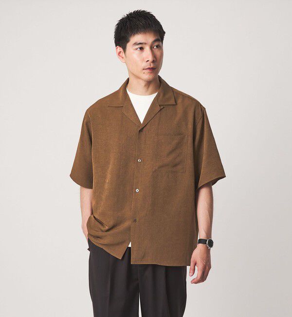 UNITED ARROWS green label relaxing「スラブ オープンカラー 半袖 シャツ」|シャツ・ブラウス|