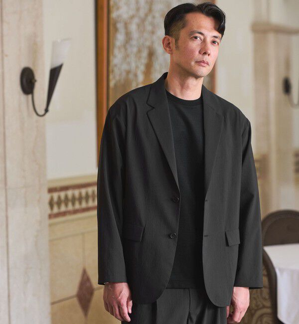UNITED ARROWS green label relaxing「SHIELDRY カジュアル ジャケット -伸縮性・UVカット・遮熱-」|テーラードジャケット|DK.GRAY