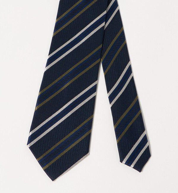 UNITED ARROWS green label relaxing「GLR シルク1 8.0cm ストライプ1 ネクタイ」|ネクタイ・蝶ネクタイ|