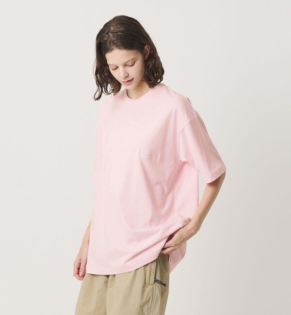 California General Store「＜CGS.＞オーガニック コットン クルーネック ロゴ Tシャツ」|Tシャツ・カットソー|LT.PINK