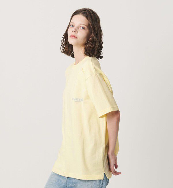 California General Store「＜CGS.＞オーガニック コットン クルーネック ロゴ Tシャツ」|Tシャツ・カットソー|YELLOW