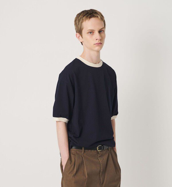 BEAUTY&YOUTH UNITED ARROWS「リング コットン リンガー Tシャツ」|Tシャツ・カットソー|NAVY