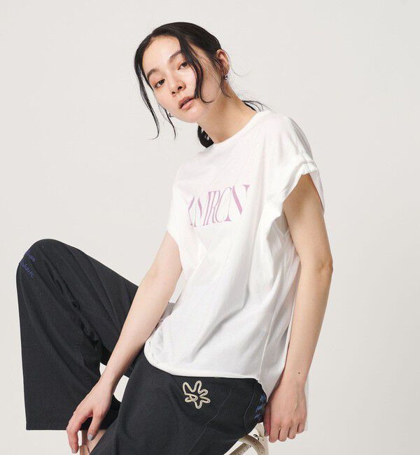 BEAUTY&YOUTH UNITED ARROWS「＜Americana＞ロールアップ プリントTシャツ」|Tシャツ・カットソー|