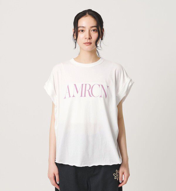BEAUTY&YOUTH UNITED ARROWS「＜Americana＞ロールアップ プリントTシャツ」|Tシャツ・カットソー|