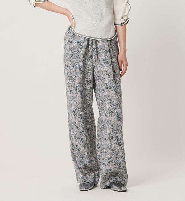 BEAUTY&YOUTH UNITED ARROWS「【WEB限定】フラワープリント イージーパンツ ウォッシャブル」|その他|MD.GRAY
