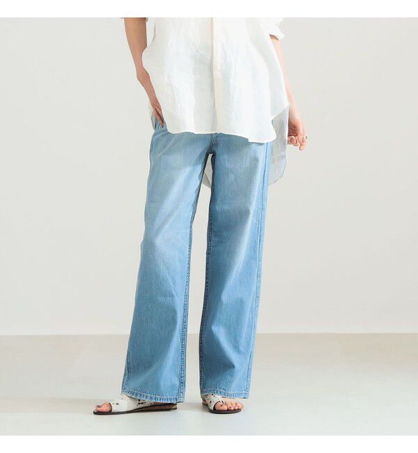 Demi-Luxe BEAMS 「【別注】upper hights / LAZY NIECE デニムパンツ」|デニム|MID BLUE