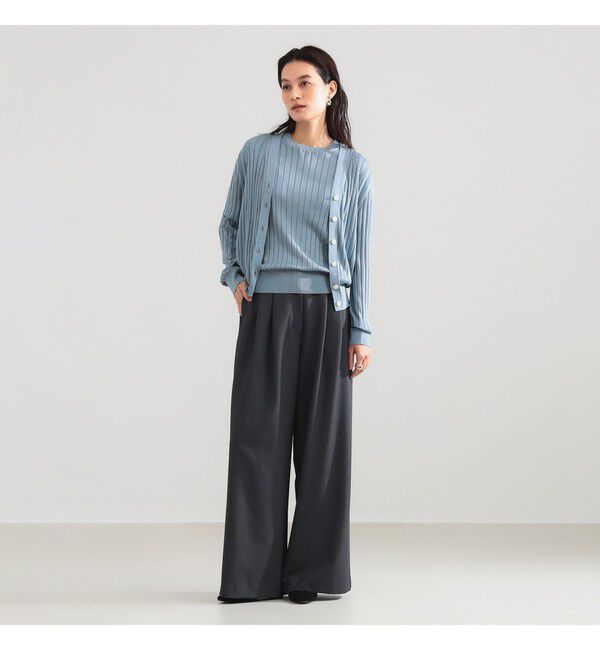 Demi-Luxe BEAMS 「SLOANE / 18ゲージ シルク Vネック カーディガン」|ニット・セーター|