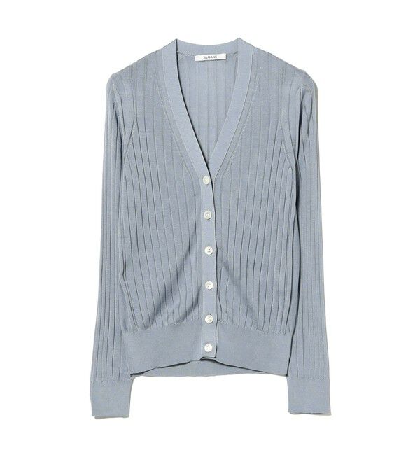 Demi-Luxe BEAMS 「SLOANE / 18ゲージ シルク Vネック カーディガン」|ニット・セーター|