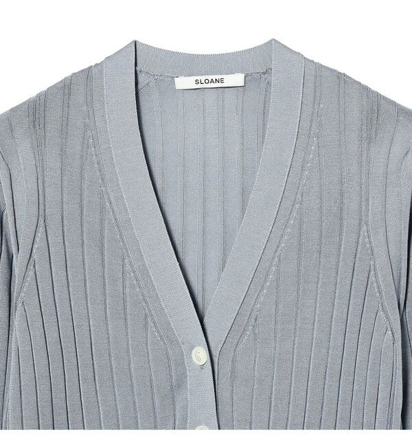 Demi-Luxe BEAMS 「SLOANE / 18ゲージ シルク Vネック カーディガン」|ニット・セーター|
