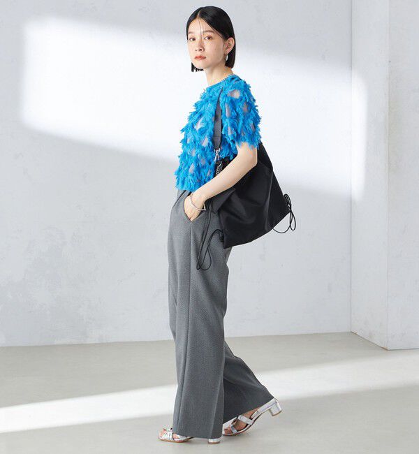 SHIPS for women「〈手洗い可能〉シャーク ツイード タック パンツ」|その他|