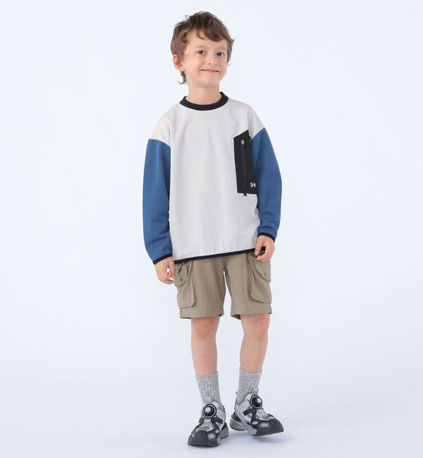 SHIPS KIDS「SHIPS KIDS:120～130cm /〈吸水速乾〉Octa(R) ロングスリーブ カットソー」|Tシャツ・カットソー|