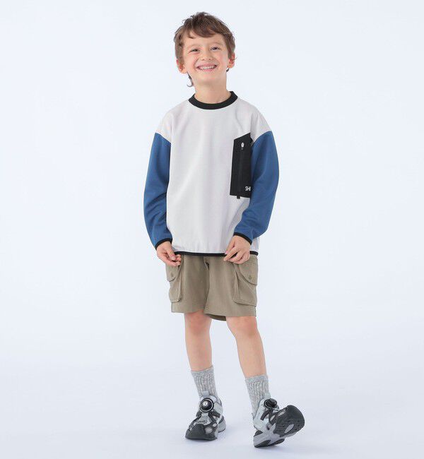 SHIPS KIDS「SHIPS KIDS:120～130cm /〈吸水速乾〉Octa(R) ロングスリーブ カットソー」|Tシャツ・カットソー|