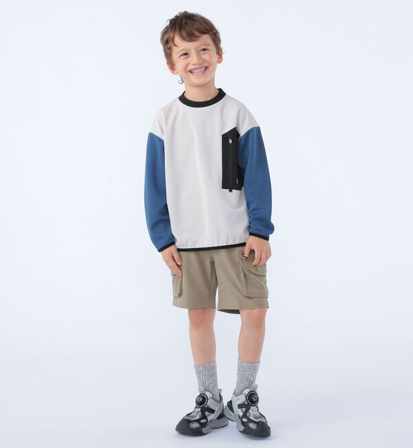 SHIPS KIDS「SHIPS KIDS:120～130cm /〈吸水速乾〉Octa(R) ロングスリーブ カットソー」|Tシャツ・カットソー|