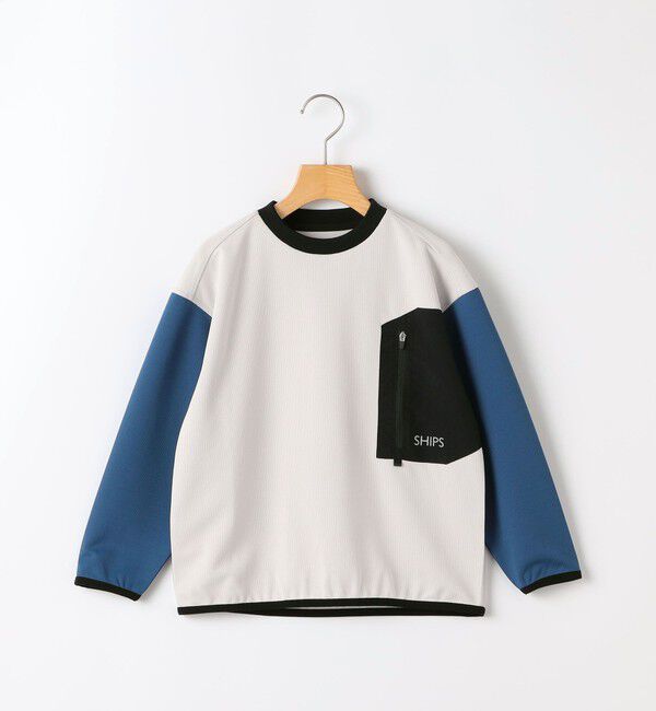 SHIPS KIDS「SHIPS KIDS:120～130cm /〈吸水速乾〉Octa(R) ロングスリーブ カットソー」|Tシャツ・カットソー|