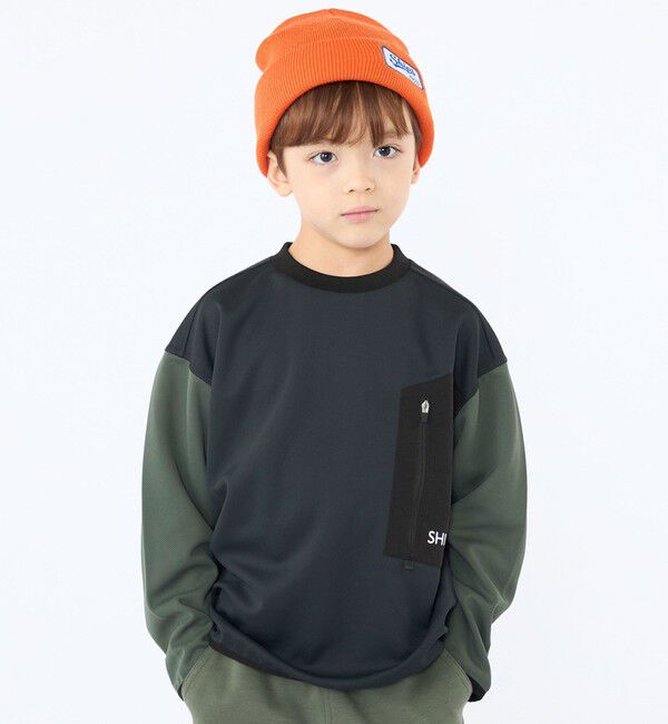 SHIPS KIDS「SHIPS KIDS:120～130cm /〈吸水速乾〉Octa(R) ロングスリーブ カットソー」|Tシャツ・カットソー|