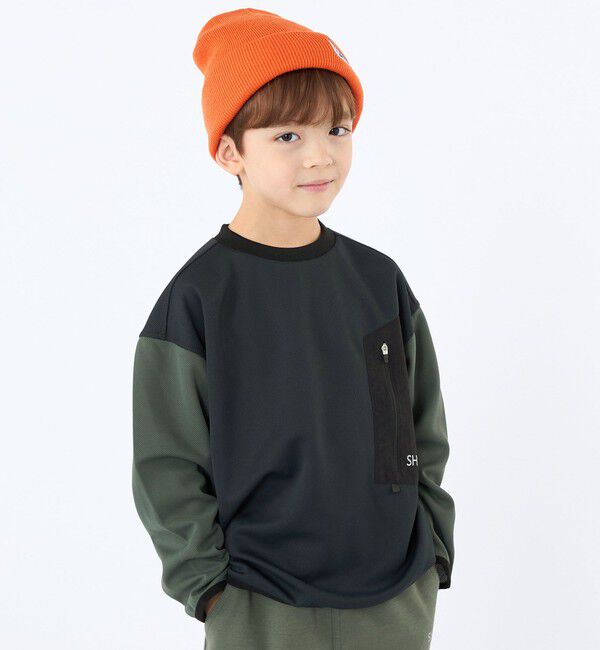 SHIPS KIDS「SHIPS KIDS:120～130cm /〈吸水速乾〉Octa(R) ロングスリーブ カットソー」|Tシャツ・カットソー|