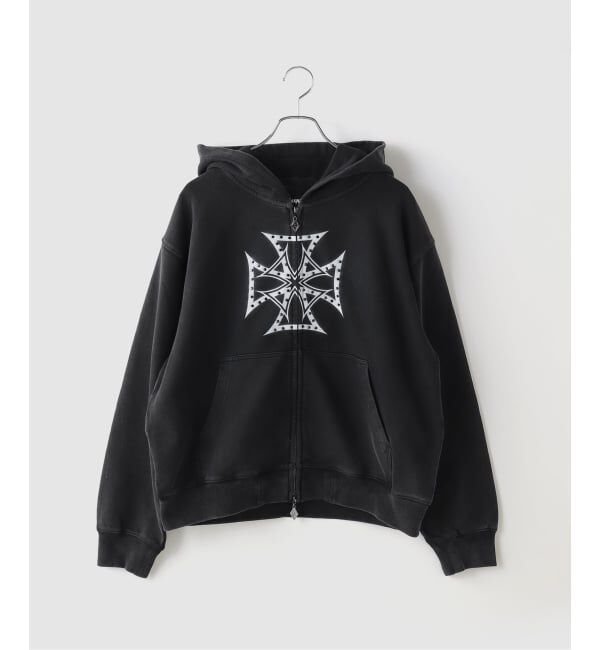 JOINT WORKS「SUPPLIER / サプライヤー IronCross Rhinestone Zip Hoodie」|パーカー|