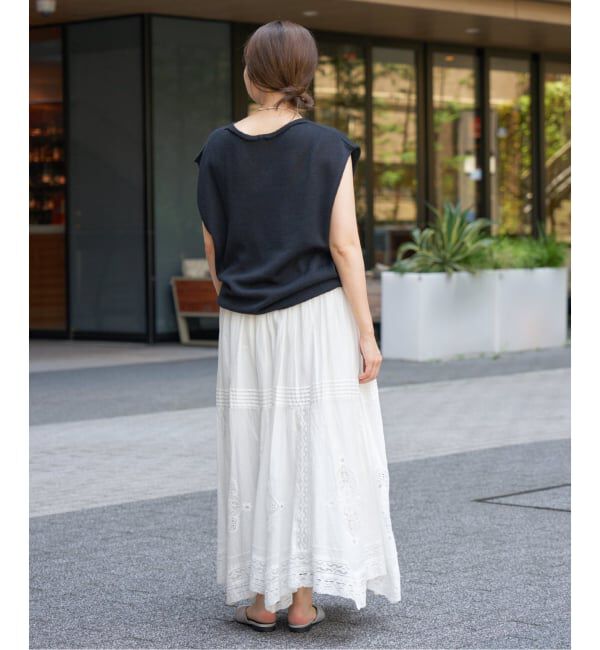 IENA「コットンギマ フレンチプルオーバー」|ニット・セーター|
