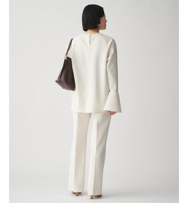 VERMEIL par iena「《追加》ダブルクロスストレッチパンツ」|スラックス|