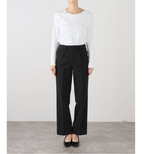 VERMEIL par iena「《追加》ダブルクロスストレッチパンツ」|スラックス|