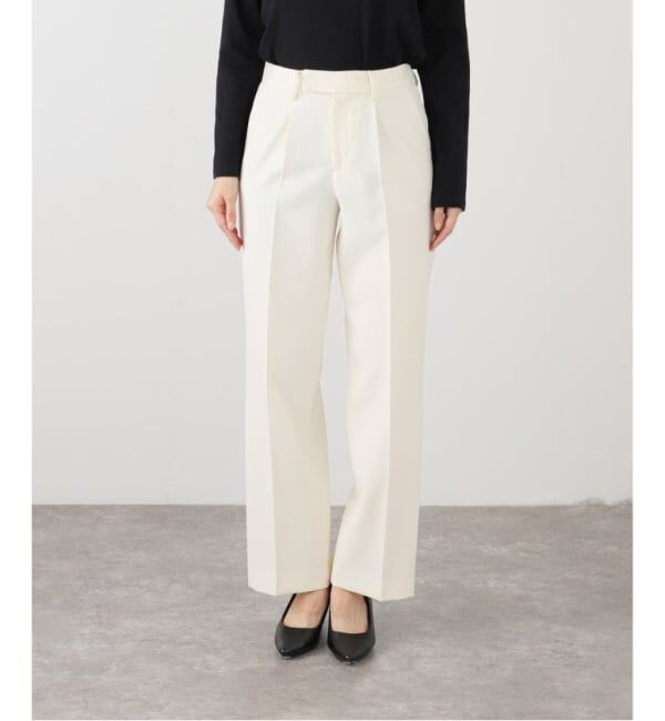 VERMEIL par iena「《追加》ダブルクロスストレッチパンツ」|スラックス|