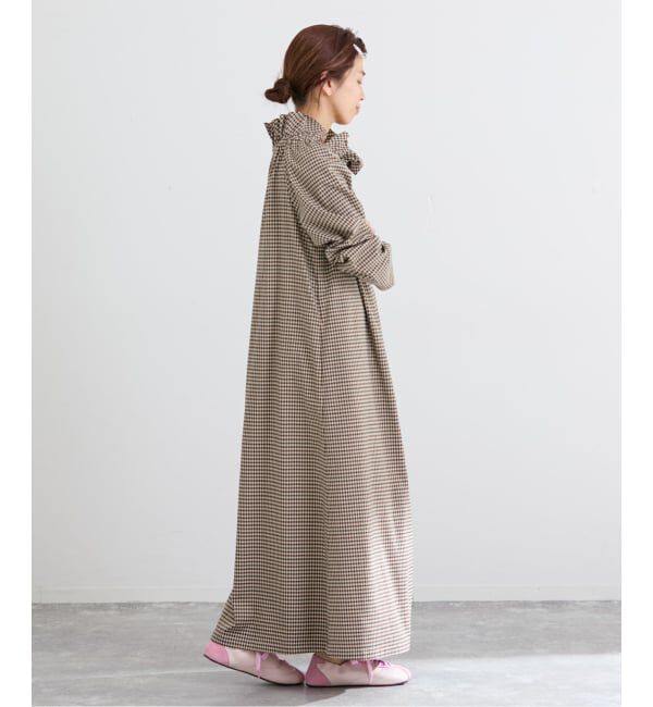 IENA「THE M ギャザーネックワンピース」|ワンピース|
