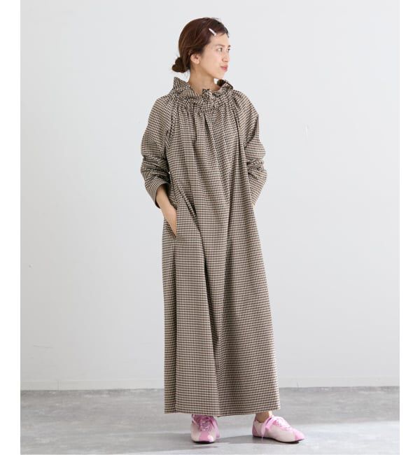 IENA「THE M ギャザーネックワンピース」|ワンピース|