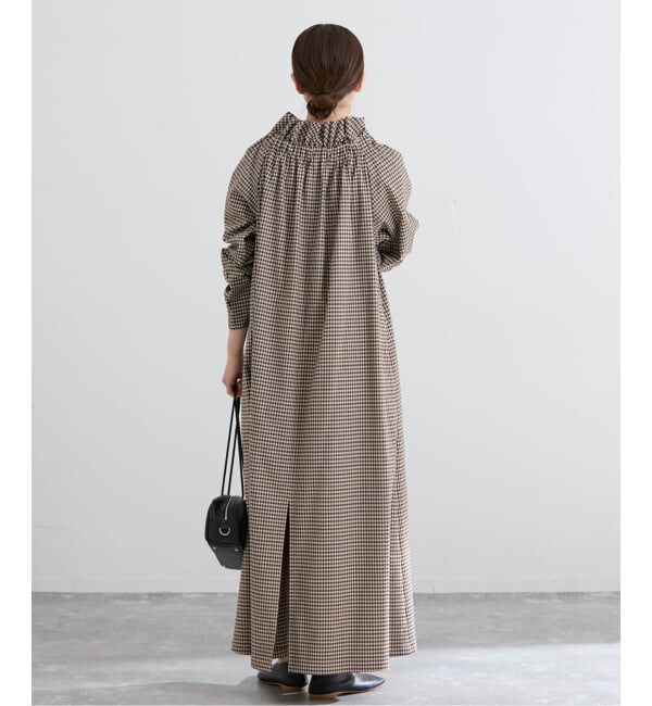 IENA「THE M ギャザーネックワンピース」|ワンピース|