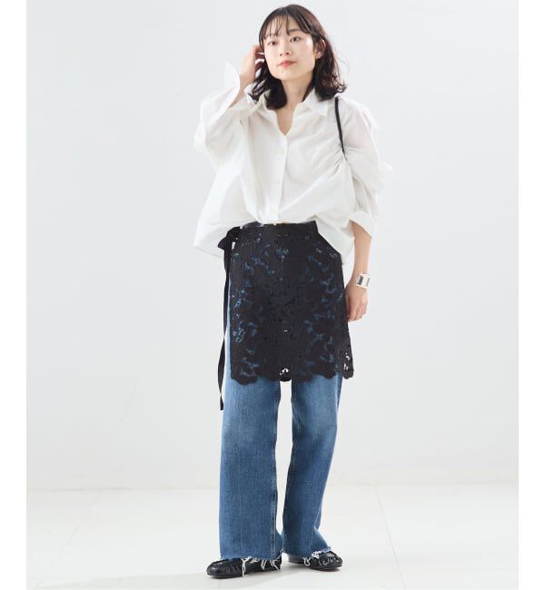 journal standard L'essage「ケミカルコードレース ラップスカート」|スカート|