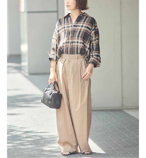 journal standard L'essage「ヨーロピアンフラックス2WAYシャツ 2」|シャツ・ブラウス|