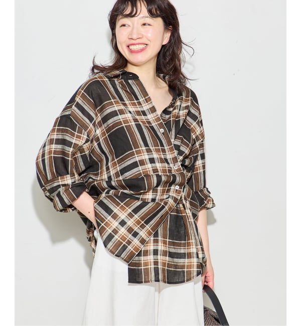 journal standard L'essage「ヨーロピアンフラックス2WAYシャツ 2」|シャツ・ブラウス|