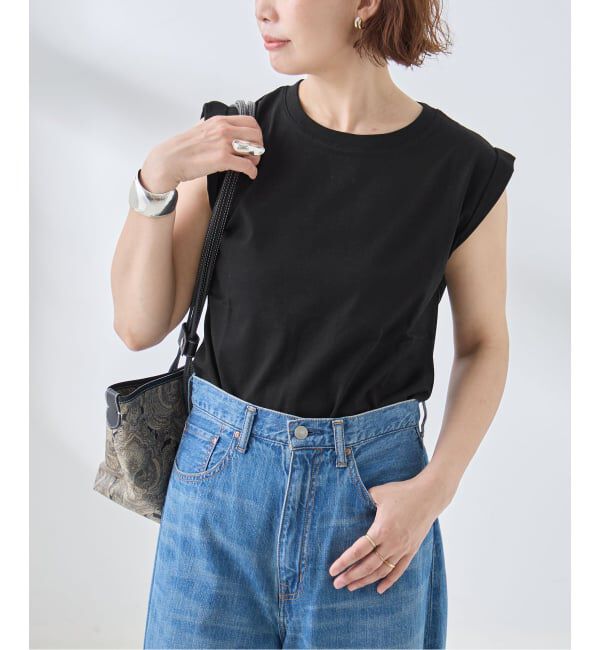 journal standard L'essage「スワイーノースリーブプルオーバー」|Tシャツ・カットソー|ブラック