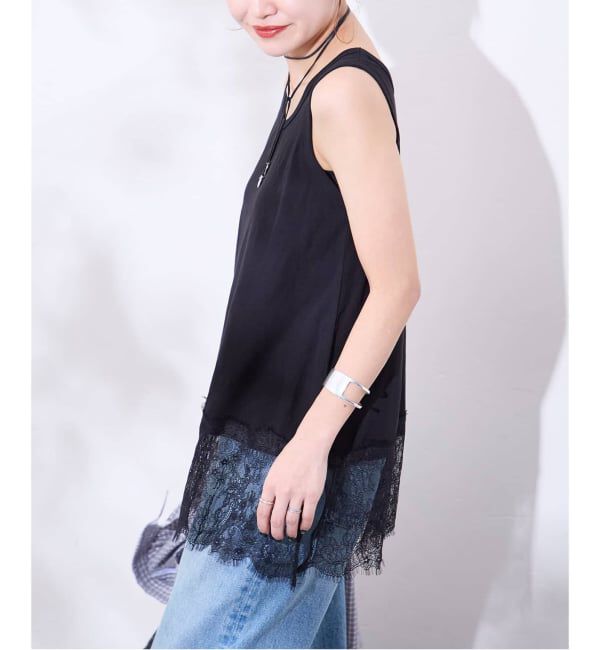 JOURNAL STANDARD「《追加4》レースヘムシアータンク」|Tシャツ・カットソー|