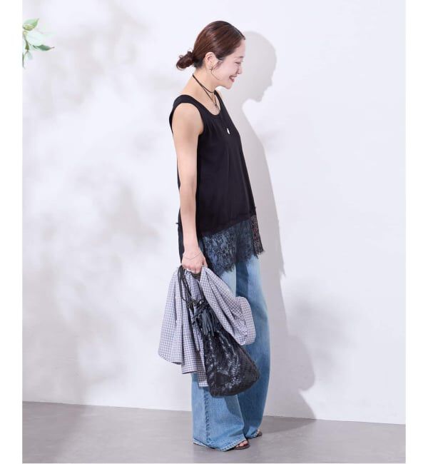 JOURNAL STANDARD「《追加4》レースヘムシアータンク」|Tシャツ・カットソー|