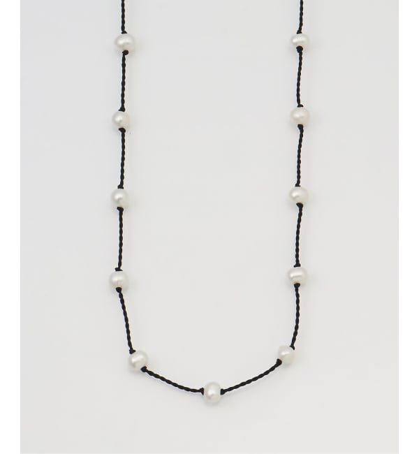 JOURNAL STANDARD「【TEINTE/タント】CALLA WHITE PEARL CORD NECKLACE」|ネックレス|ブラック