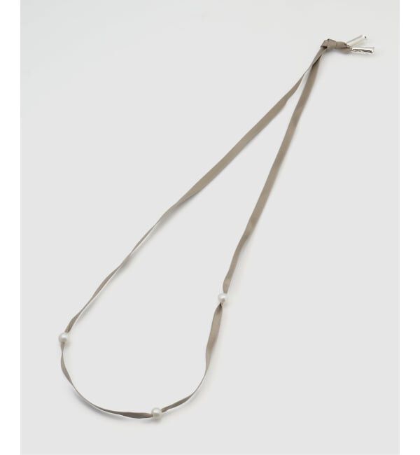 JOURNAL STANDARD「【TEINTE/タント】CALLA 3PEARL RIBBON NECKLACE」|ネックレス|