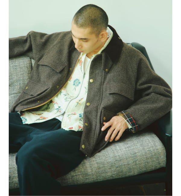 JOURNAL STANDARD「《予約》Barbour / バブアー 別注 ウール クロップド オールドビデール」|その他|