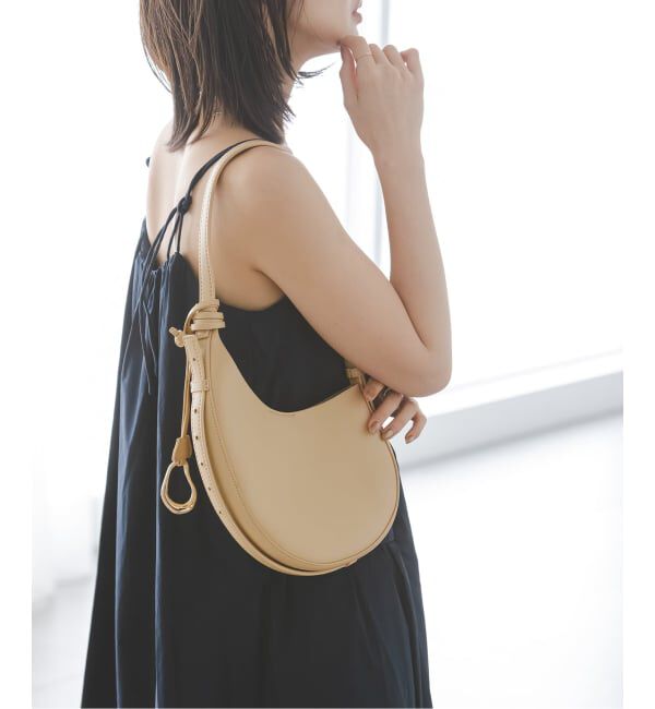NOBLE「LE VERNIS/ルベル二 Poire mini shoulder」|ショルダー・メッセンジャー|ベージュ