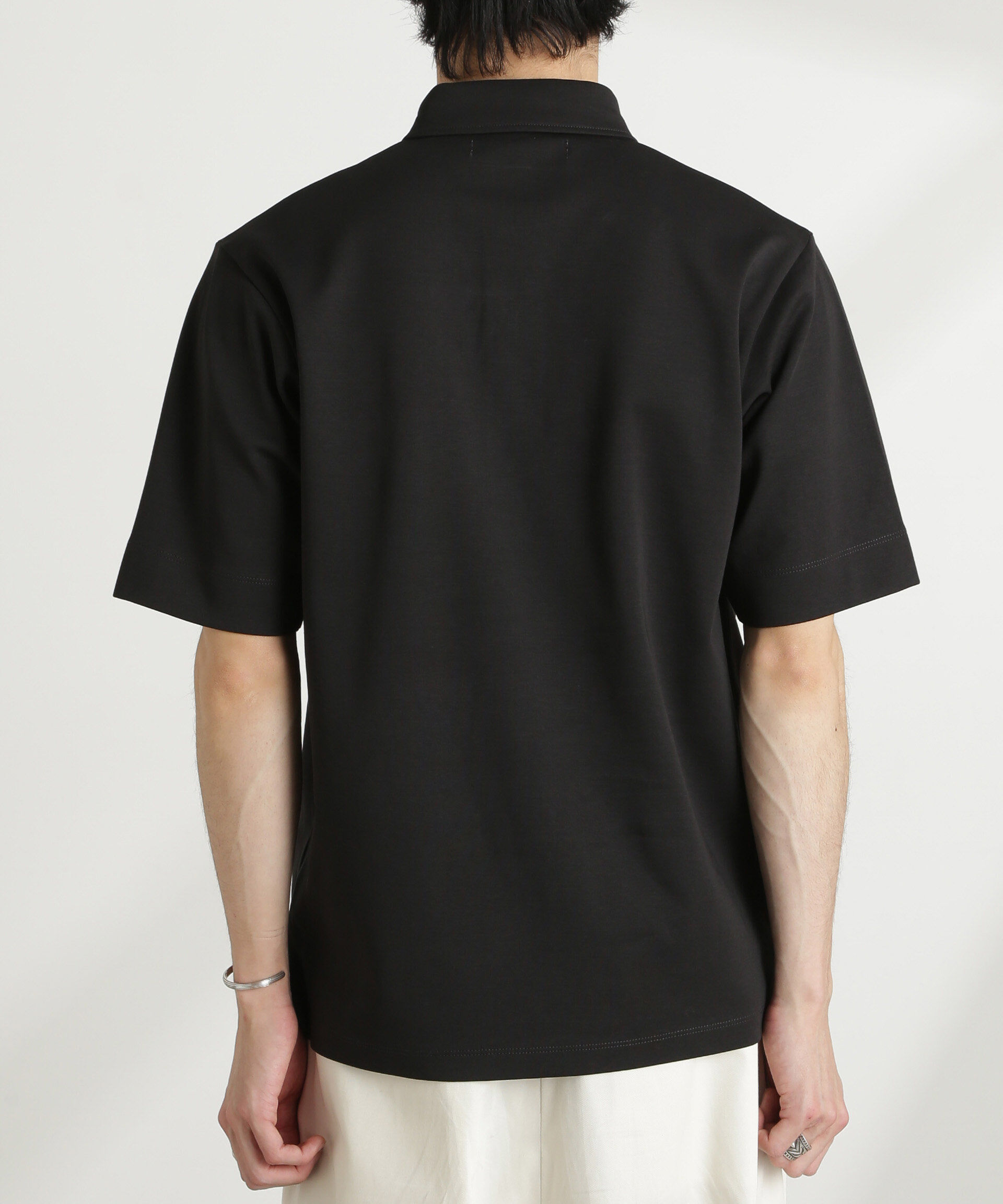 NANO universe「ダブルスムース比翼ポロ」|Tシャツ・カットソー|
