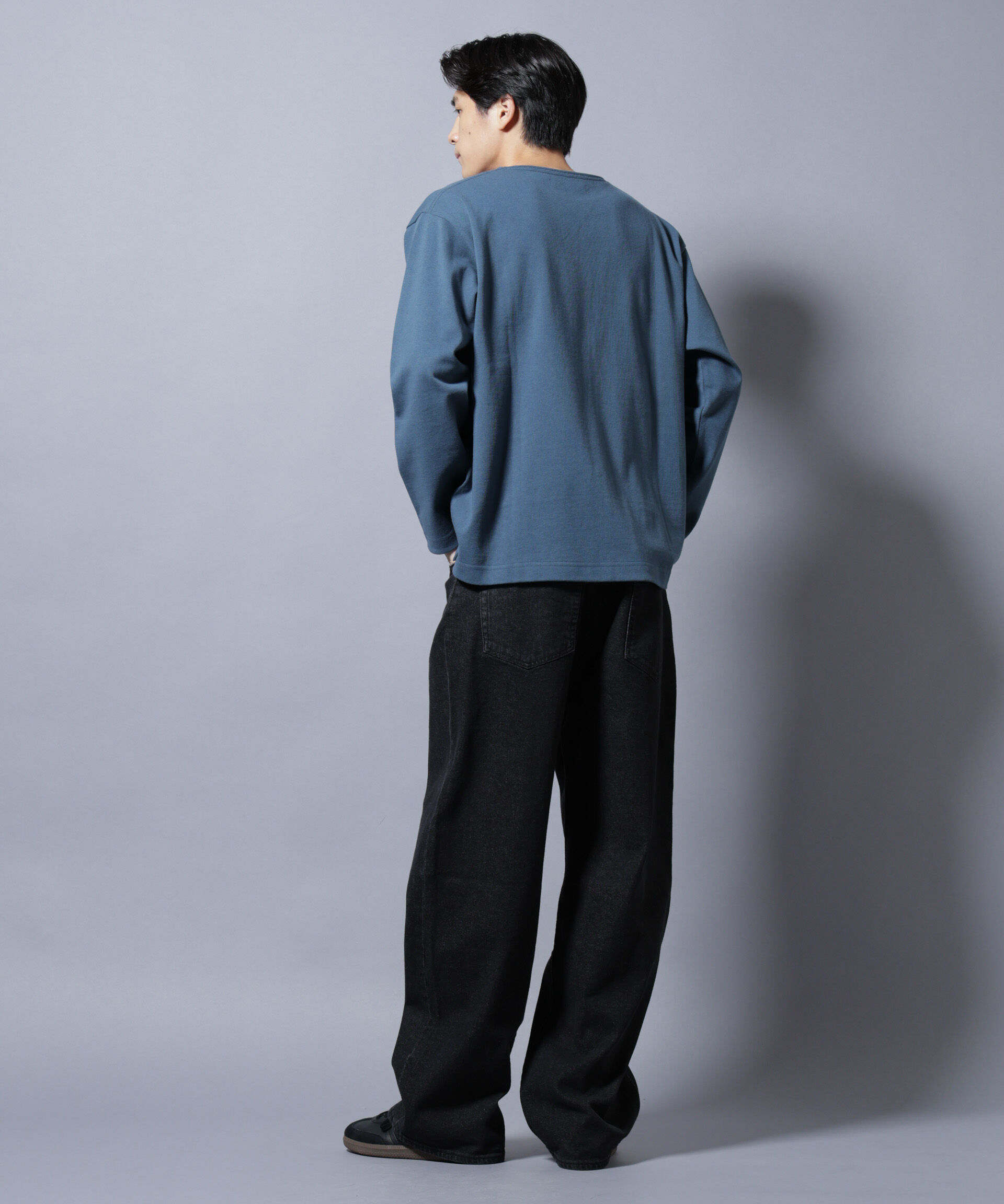 NANO universe「天竺ヘビーコットンボートネックＴシャツ 長袖」|Tシャツ・カットソー|